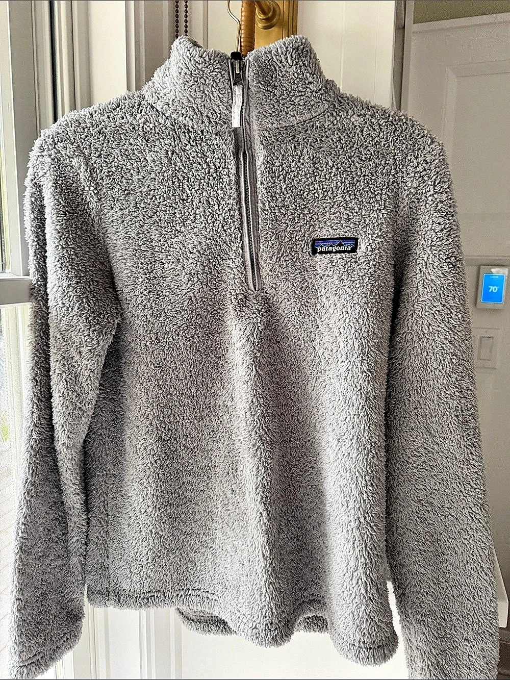Patagonia Los Gatos 1/4-Zip Fleece Pullover Gray Fleece Pullover Medium